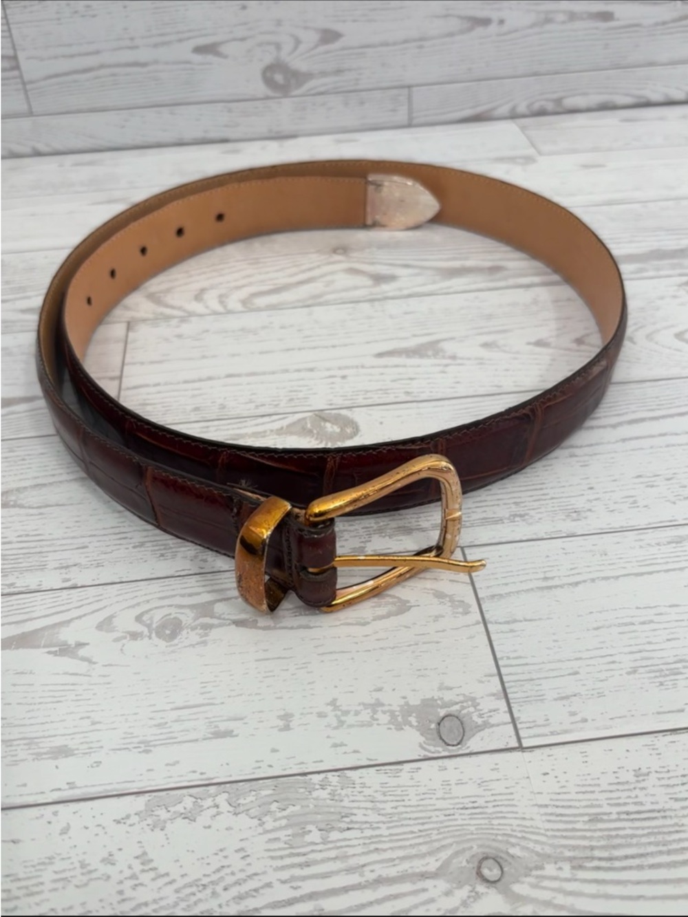 Martin Dingman | brown leather belt